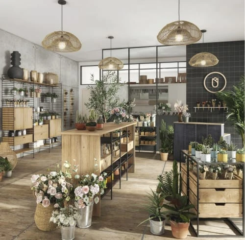 Maisons Du Monde Comptoir Professionnel En Métal Et Manguier Massif 5 Maisons Du Monde Comptoir Professionnel En Métal Et Manguier Massif – Image 5