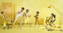 Maisons Du Monde Dressing à Roulettes 2 Portes En Métal Jaune -Boutique Maisons du Monde dressing a roulettes 2 portes en metal jaune 1000 5 8 135308 9