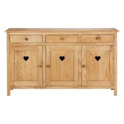 Grenier Alpin Enfilade En Pin Savoyard 3 Portes + 3 Tiroirs