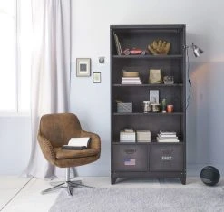 Maisons Du Monde Fauteuil De Bureau En Suédine Marron -Boutique Maisons du Monde fauteuil de bureau en suedine marron 1000 14 1 143460 9