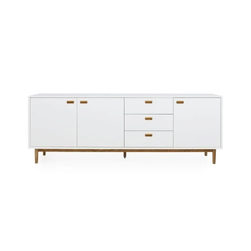 Meubles & Design Grand Buffet Bas 225cm En Bois 2 Meubles & Design Grand Buffet Bas 225cm En Bois – Image 2