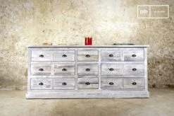 Alternative view of PIB Grand Comptoir D'apothicaire Style Vintage En Bois Gris