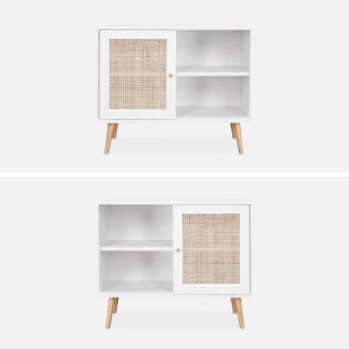 Alice's Garden Meuble De Rangement En Cannage Blanc 3 Alice's Garden Meuble De Rangement En Cannage Blanc – Image 3