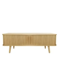 Woodman Meuble TV En Bois L138xH49,5cm Bois Clair