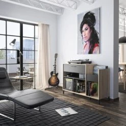 Diagone Meuble Vinyles Naturel 11 Diagone Meuble Vinyles Naturel -Boutique Maisons du Monde meuble vinyles naturel 5