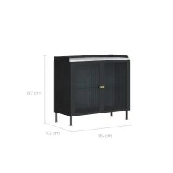Rendez Vous Déco Petit Buffet 2 Portes En Métal Et Marbre 9 Rendez Vous Déco Petit Buffet 2 Portes En Métal Et Marbre -Boutique Maisons du Monde petit buffet 2 portes en metal et marbre 3