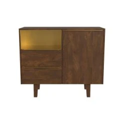 Rendez Vous Déco Petit Buffet En Bois De Manguier 1 Porte 2 Tiroirs