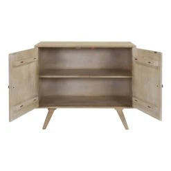 Rendez Vous Déco Petit Buffet En Bois Gravé 2 Portes -Boutique Maisons du Monde petit buffet en bois grave 2 portes 2