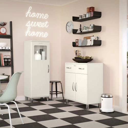 Tenzo Petit Buffet Vintage L86cm Blanc Cassé 2 Tenzo Petit Buffet Vintage L86cm Blanc Cassé – Image 2