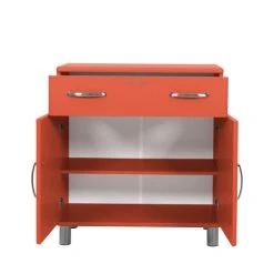 Tenzo Petit Buffet Vintage L86cm Rouge 9 Tenzo Petit Buffet Vintage L86cm Rouge -Boutique Maisons du Monde petit buffet vintage l86cm rouge 3