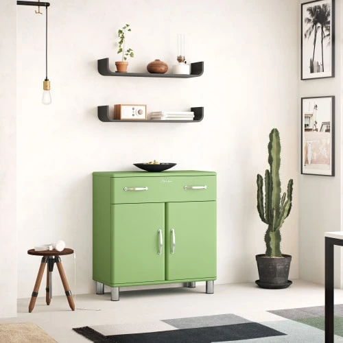 Tenzo Petit Buffet Vintage L86cm Vert 2 Tenzo Petit Buffet Vintage L86cm Vert – Image 2