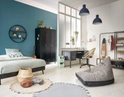 Maisons Du Monde Portant à Roulettes En Sapin Et Métal Noir -Boutique Maisons du Monde portant a roulettes en sapin et metal noir 1000 2 3 193564 7